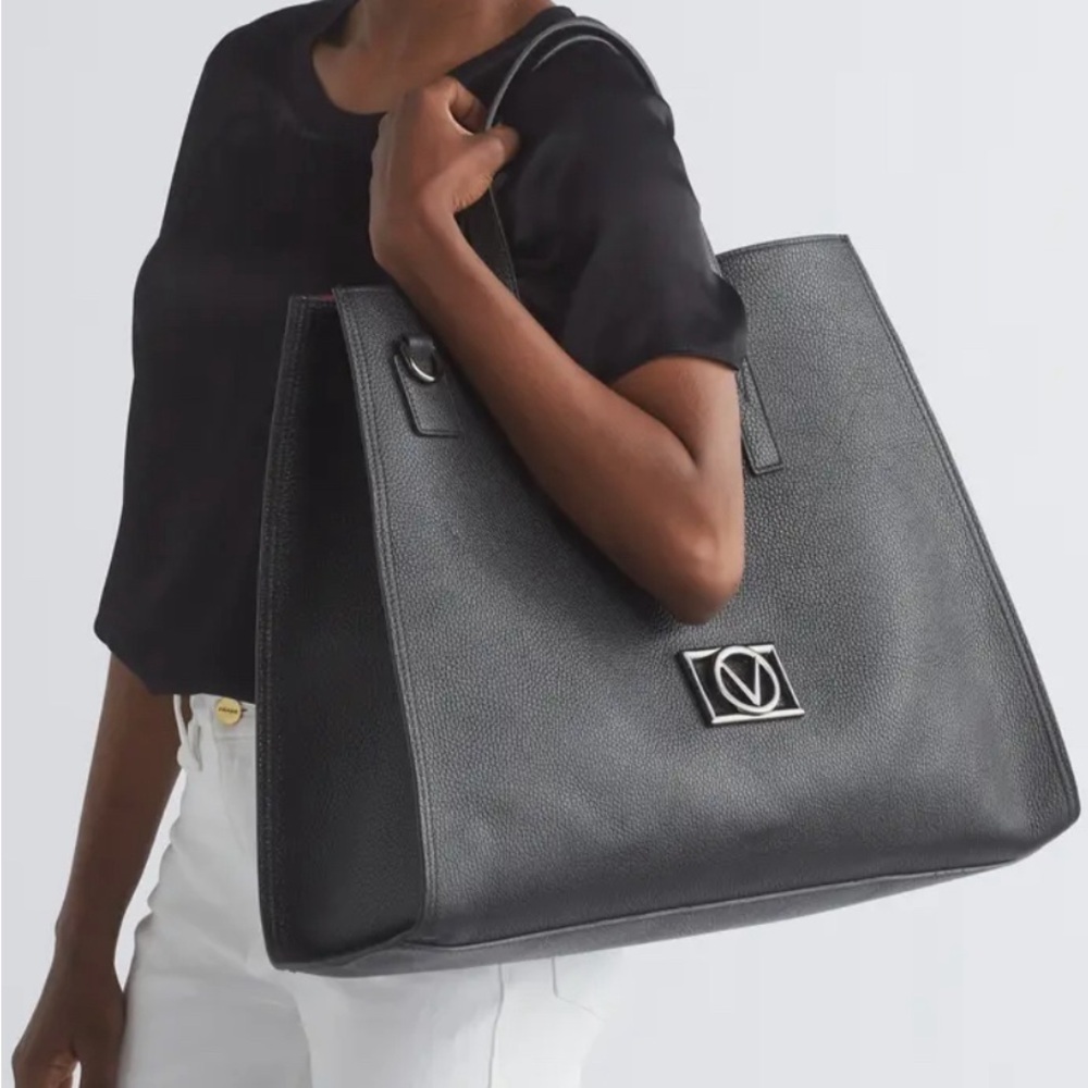 Valentino by Mario Valentino Leonardo Dollaro Leather Tote Bag